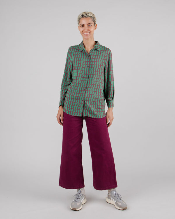 Brava Fabrics Blusa Geo Green