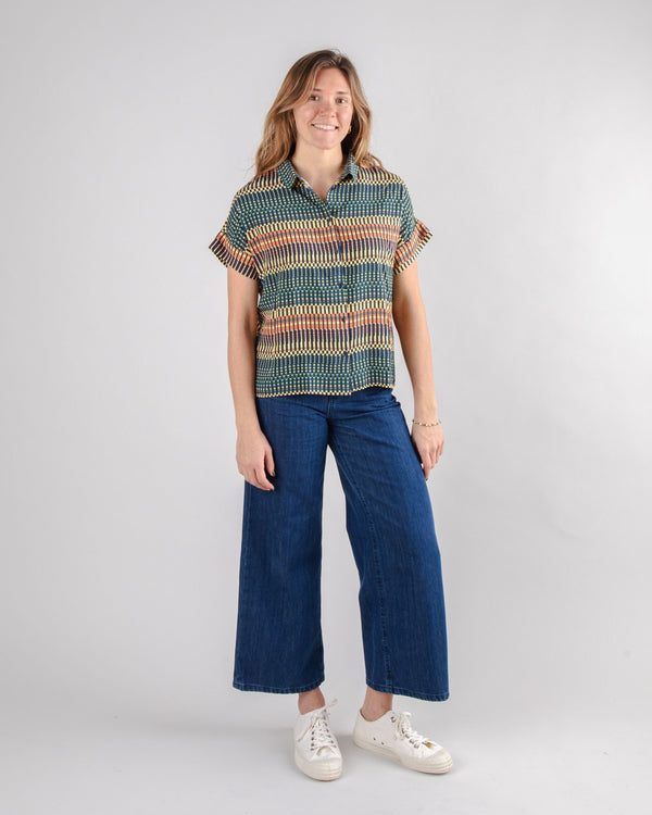 Brava Fabrics Blusa Manga Murciélago Calella Azul