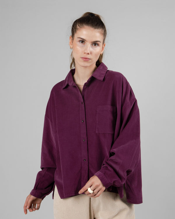 Brava fabrics Blusa Micropana Boxy Prune
