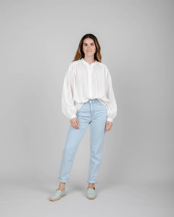 Brava Fabrics Blusa Polka Dot White