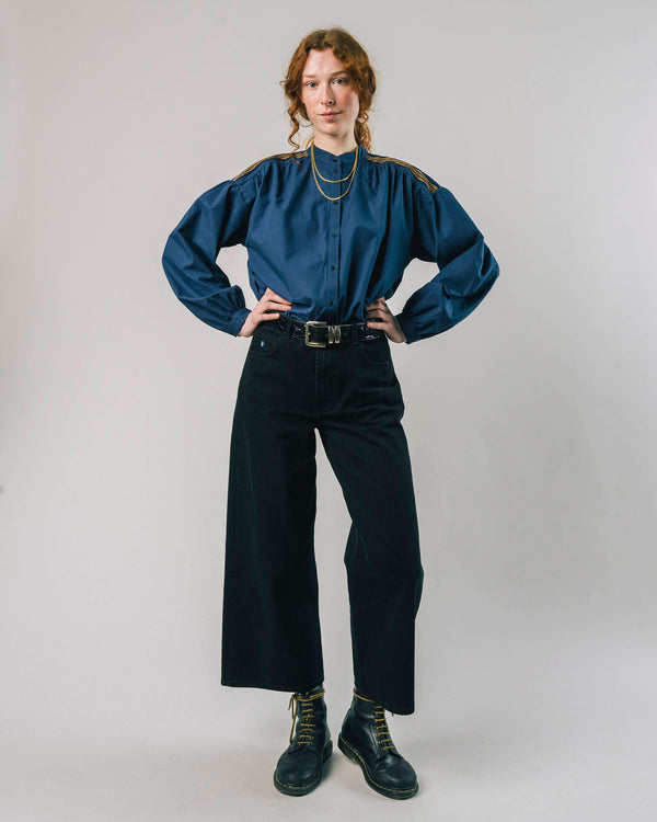 Brava Fabrics Blusa Ribbon Navy