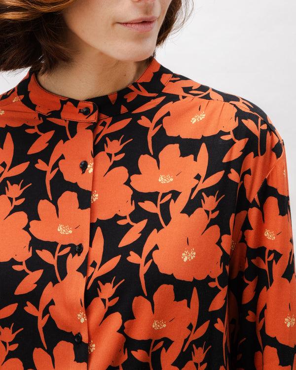 Brava fabrics Blusa Viscosa Bloom Boho Black