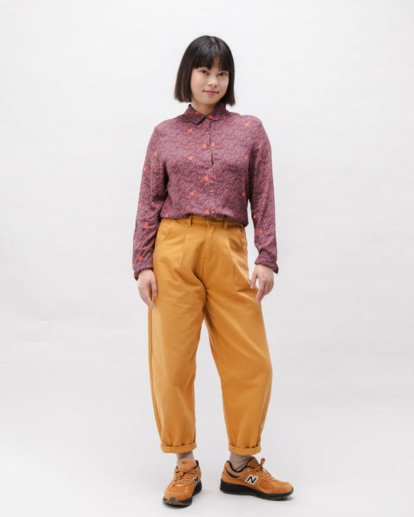 Brava Fabrics Blusa Viscosa Dusk Grape