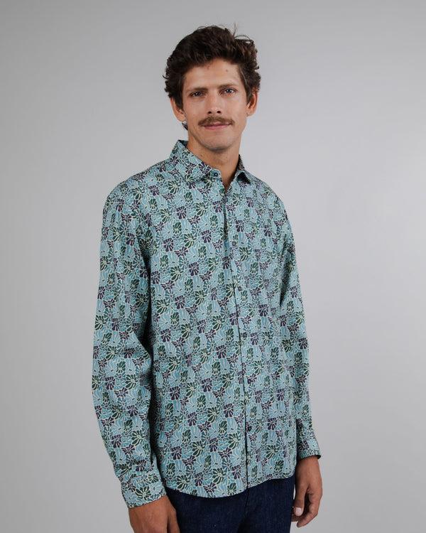Brava Fabrics Camisa Algodón Spring Azul