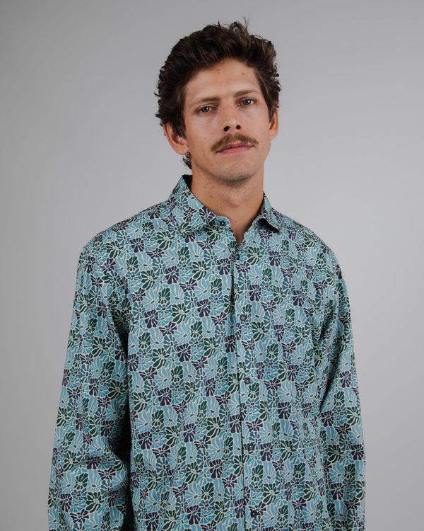 Brava fabrics Camisa Algodón Spring Azul