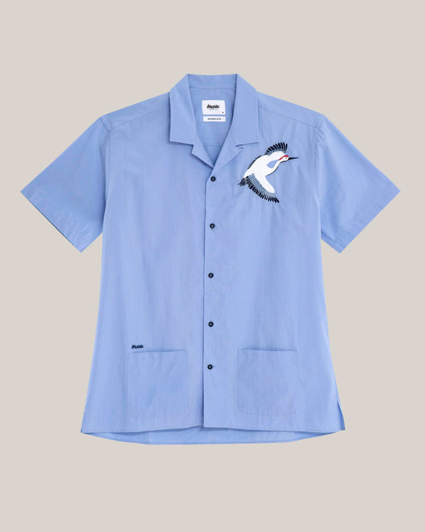 Brava Fabrics Camisa Crane For Luck Essential