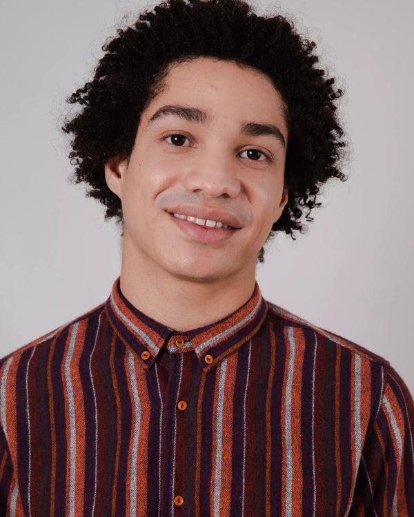 Brava Fabrics Camisa Franela Barre Orange