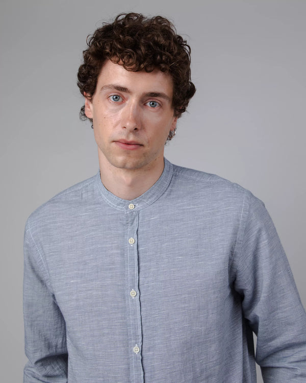 Brava fabrics Camisa Mao Pinstripe Azul