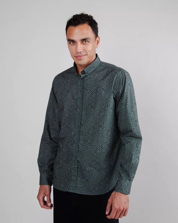Brava Fabrics Camisa Pixel Green