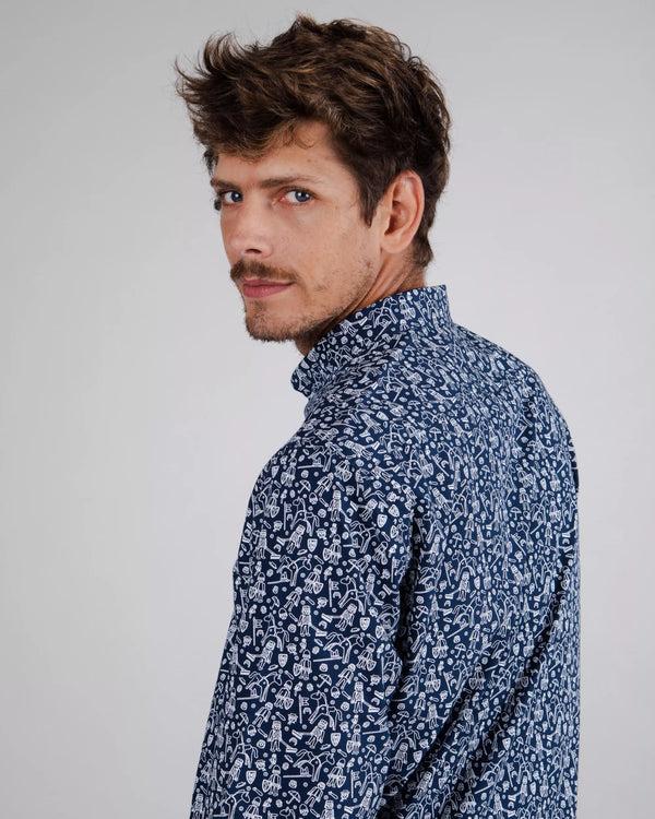 Brava fabrics Camisa Playmobil Childhood Navy