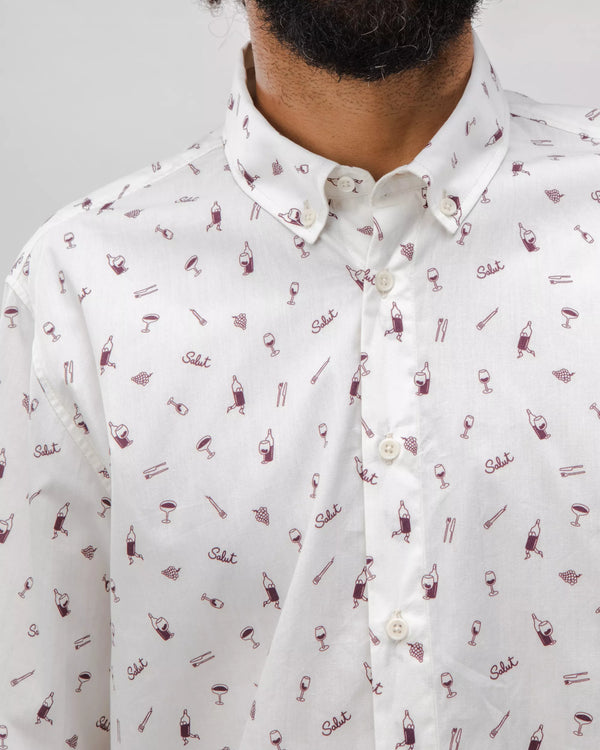 Brava fabrics Camisa Salut Algodón Ecru