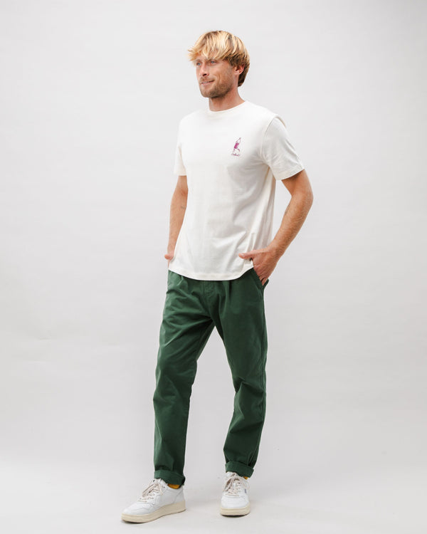 Brava Fabrics Camiseta Algodón Salut Ecru