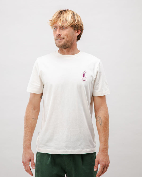 Brava Fabrics Camiseta Algodón Salut Ecru