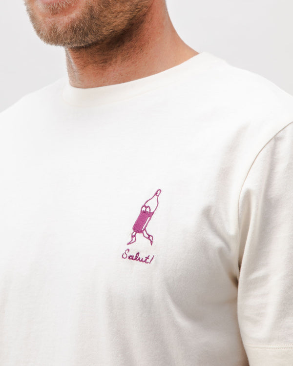 Brava fabrics Camiseta Algodón Salut Ecru