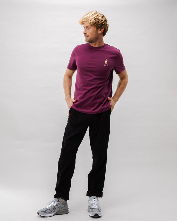 Brava Fabrics Camiseta Algodón Salut Granate