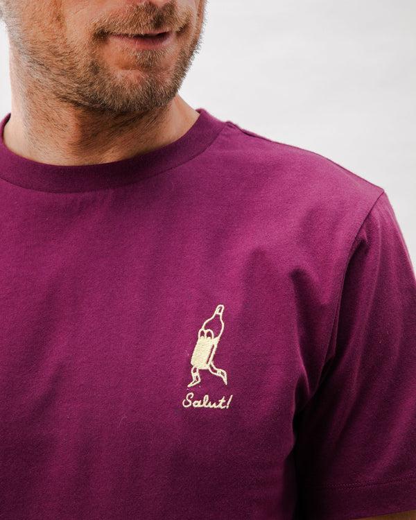 Brava fabrics Camiseta Algodón Salut Granate