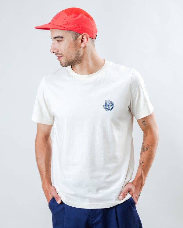 Brava Fabrics Camiseta Asis Percales Tigris Ecru