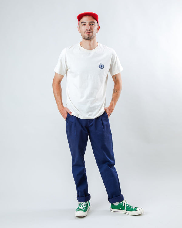 Brava Fabrics Camiseta Asis Percales Tigris Ecru