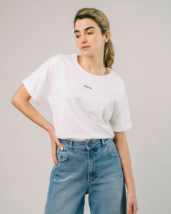 Brava fabrics Camiseta Brava Logo White