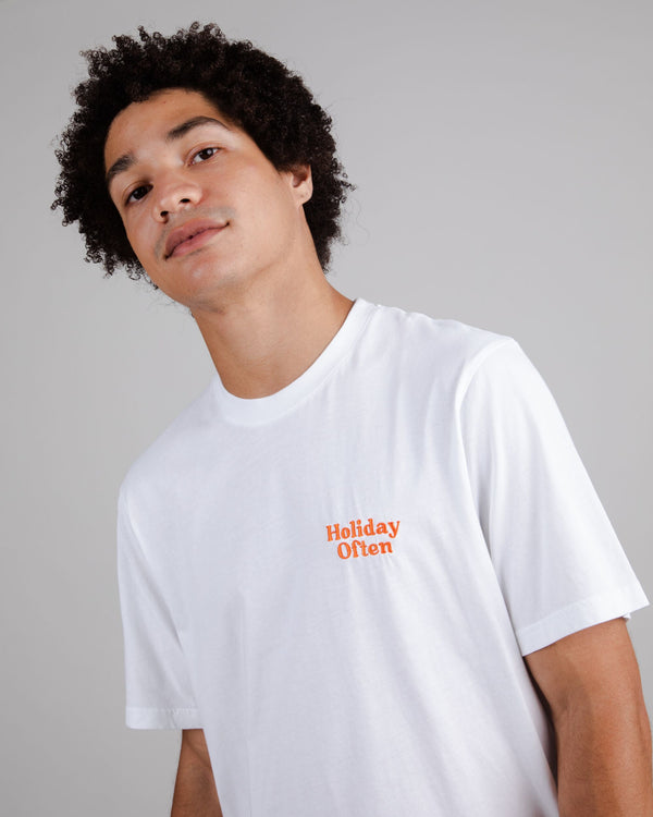 Brava fabrics Camiseta Holiday Blanca