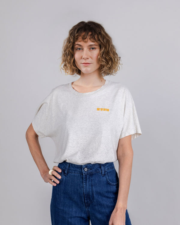 Brava Fabrics Camiseta Out Of Office Crema