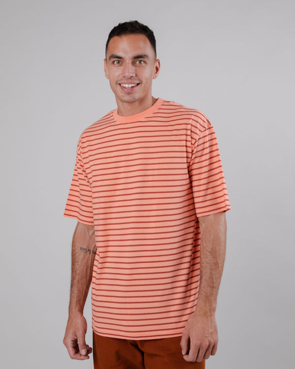 Brava Fabrics Camiseta Oversize Rayas Coral