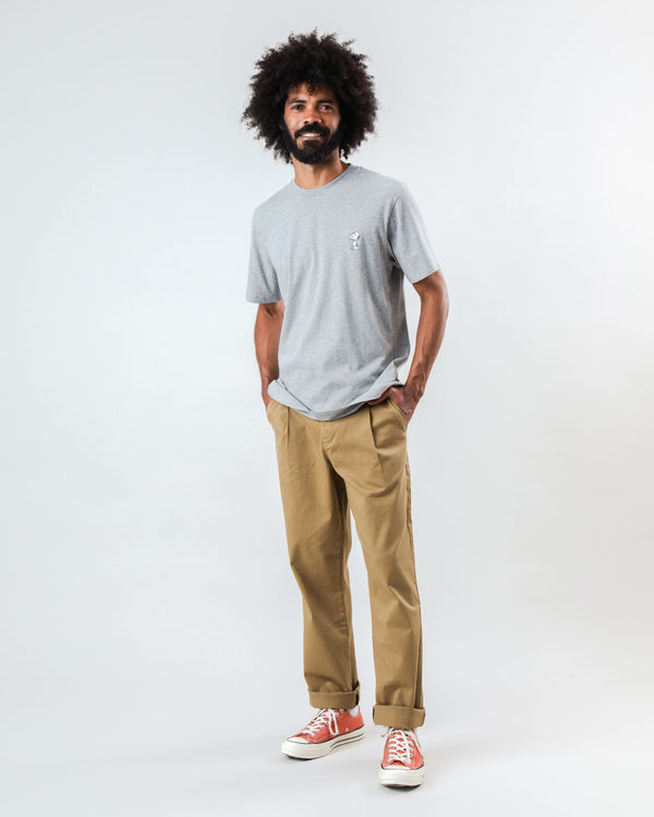 Brava Fabrics Camiseta Peanuts Snoopy Gris Melange