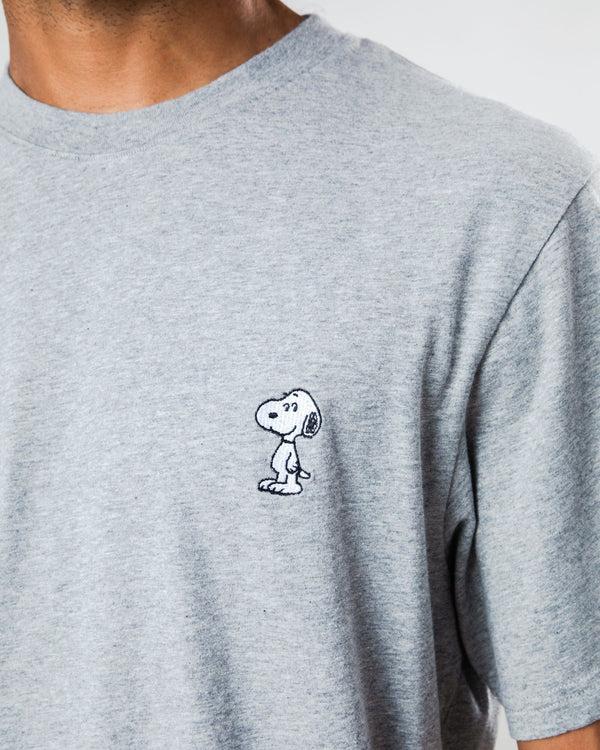 Brava fabrics Camiseta Peanuts Snoopy Gris Melange