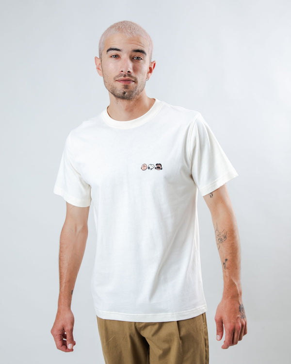 Brava Fabrics Camiseta Peanuts The Gang Ecru
