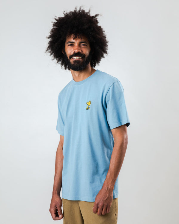 Brava Fabrics Camiseta Peanuts Woodstock Azul