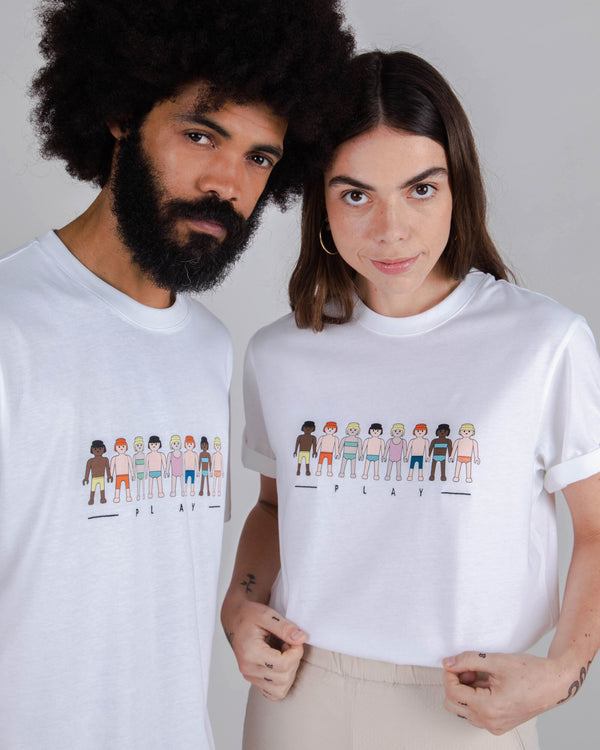 Brava fabrics Camiseta Playmobil Play Blanca