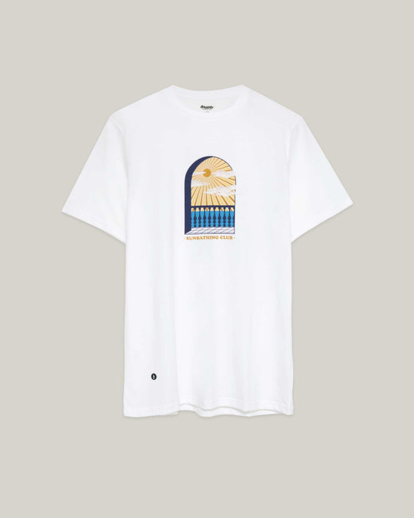 Brava Fabrics Camiseta Sunbathing Club White