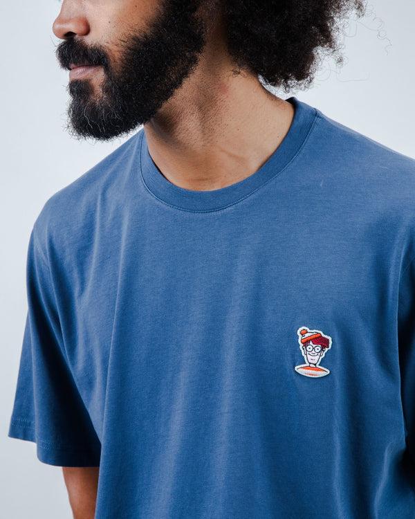 Brava fabrics Camiseta Where is Wally Azul