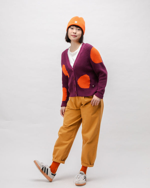 Brava Fabrics Cardigan Algodón Sun Grape