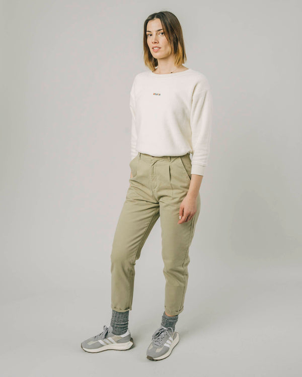 Brava Fabrics Chino Con Pinzas Beige