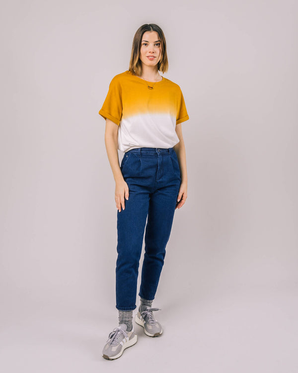 Brava Fabrics Chino Con Pinzas Denim