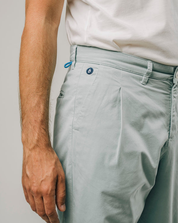 Brava Fabrics Chino Con Pinzas Mist