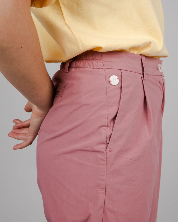 Brava Fabrics Chino Elástico Con Pinzas Dusty Pink