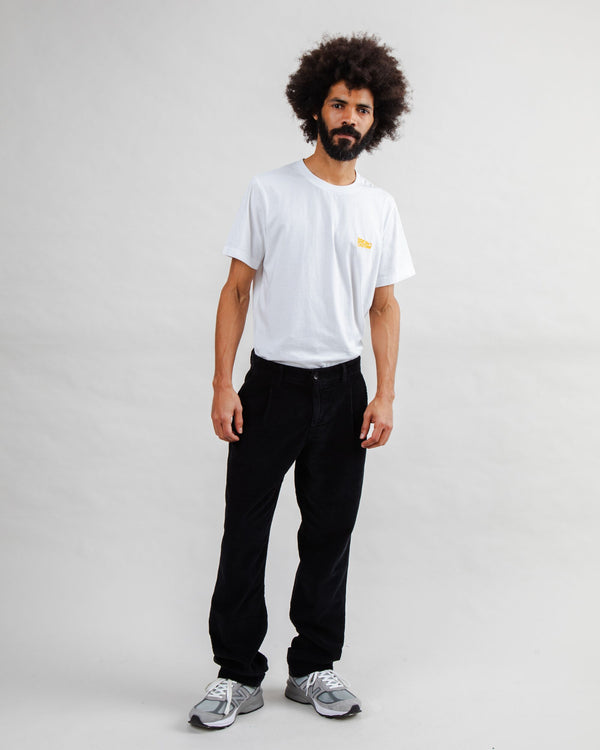 Brava Fabrics Corduroy Pleated Chino Pants Black