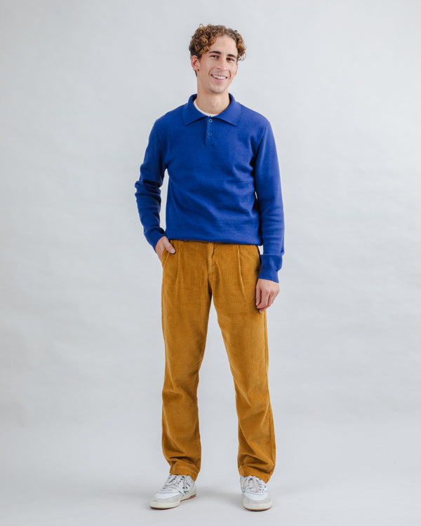Brava Fabrics Corduroy Pleated Chino Pants Camel