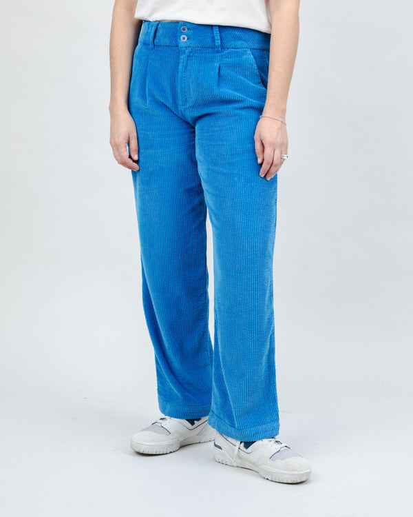 Brava fabrics Corduroy Pleated Pants Blue