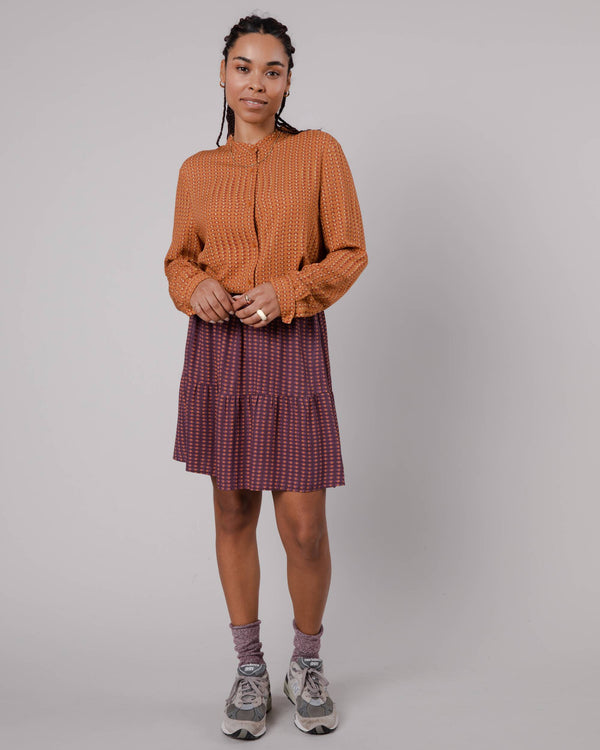 Brava Fabrics Falda Corta Eyes Prune