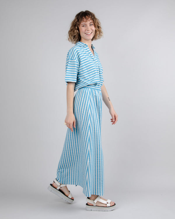 Brava Fabrics Falda Larga Rayas Azul