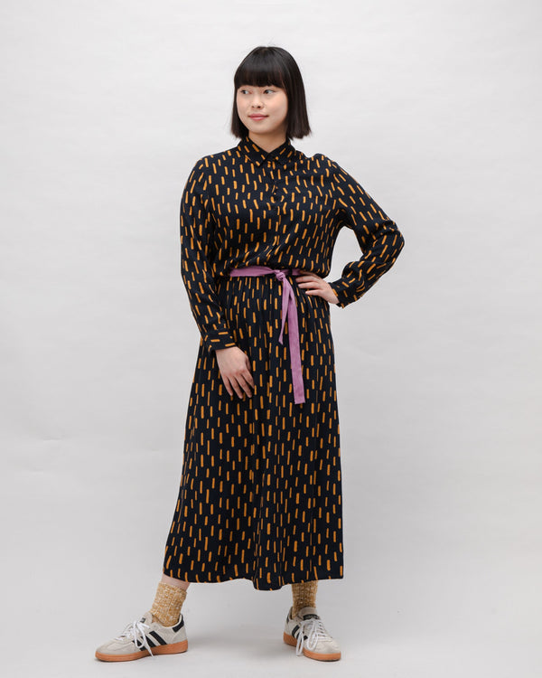 Brava Fabrics Falda Viscosa Larga Mist Negra