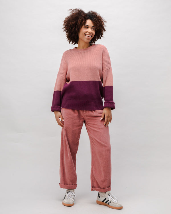 Brava Fabrics Jersey Algodón Bicolor Rose