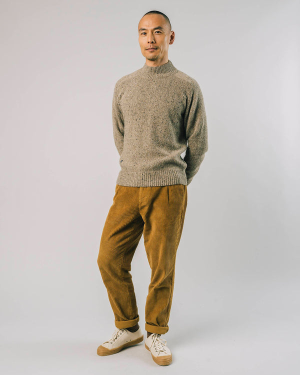 Brava Fabrics Jersey Perkins Neck Ecru