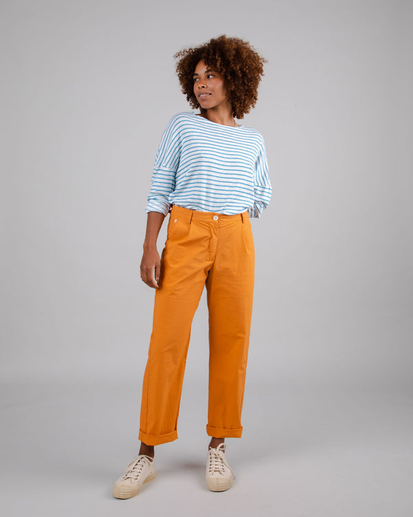 Brava Fabrics Jersey Punto Fino Rayas Azul