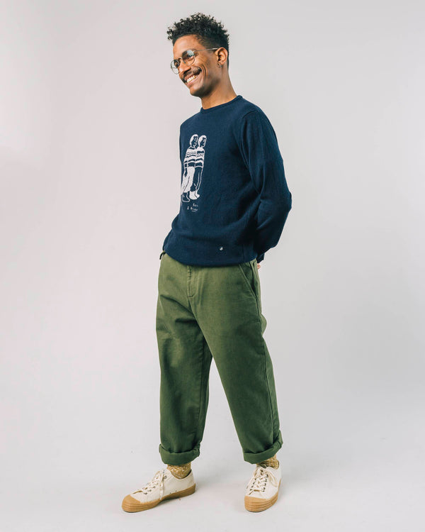 Brava Fabrics Jersey Twins Navy