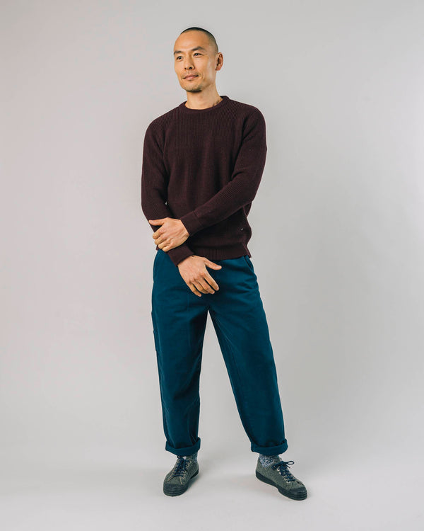 Brava Fabrics Jersey Waterfront Porto Wine