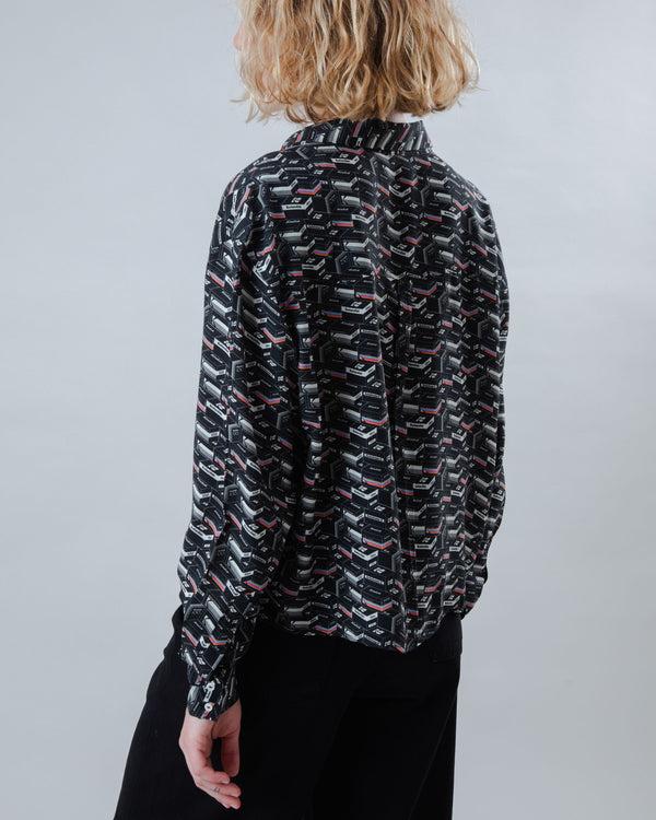 Brava Fabrics Kodak Film Boxy Blouse Black